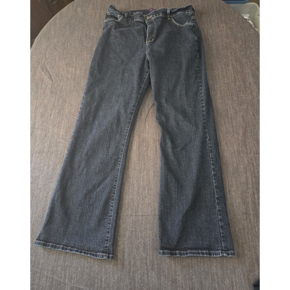 NYDJ Bootcut Jeans Womens 16W Dark Blue Lift Tuck Technology Stretch Denim